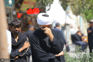 دسته عزاداری شهادت امام عسکری (ع) با حضور آیت‌الله العظمی وحید خراسانی