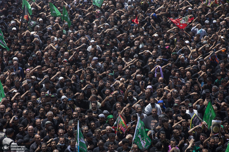 تصاویری از مراسم عزاداری عاشورا و شام غریبان در کربلای معلی