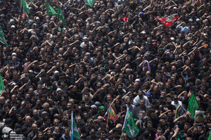 تصاویری از مراسم عزاداری عاشورا و شام غریبان در کربلای معلی