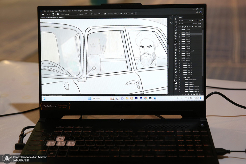 بازدید سیدحسن خمینی از  کارگاه طراحی زندگی سیاسی و عرفانی امام خمینی (ره) در حسینیه جماران