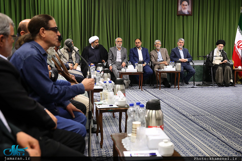 دیدار جمعی از شاعران و اهالی فرهنگ و ادب با رهبر معظم انقلاب