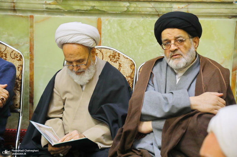 مراسم چهلمین روز درگذشت مرحوم آیت الله سید هادی سیستانی در قم‎