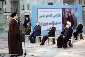 تجدید میثاق رئیس جمهور و اعضای هیأت دولت با آرمان‌های حضرت امام(س)