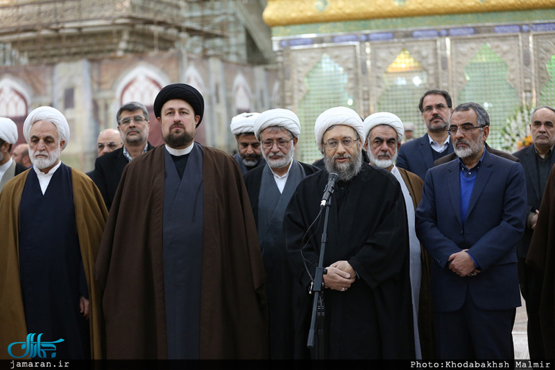 تجدید میثاق رئیس قوه قضائیه و مسئولان عالی قضایی با آرمان‌های امام خمینی(س) 