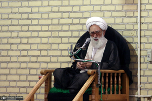 مراسم ترحیم همسر آیت الله العظمی سیستانی در قم