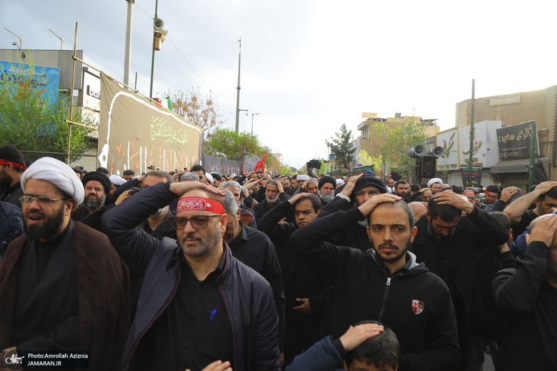 دسته عزاداری شهادت حضرت علی (ع) با حضور آیت‌الله العظمی وحید خراسانی