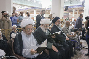 مراسم بزرگداشت آیت‌الله العظمی فیاض در حرم مطهر حضرت معصومه (س)