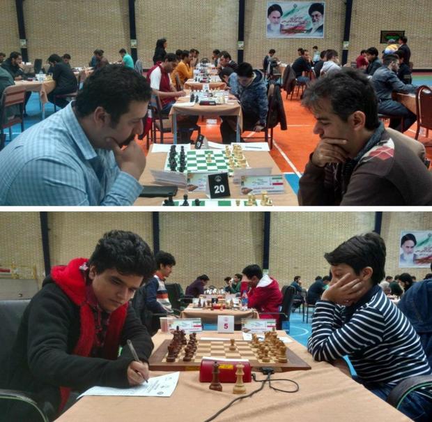 شطرنجباز گیلانی پیشتاز جشنواره شطرنج مردان ایران در همدان