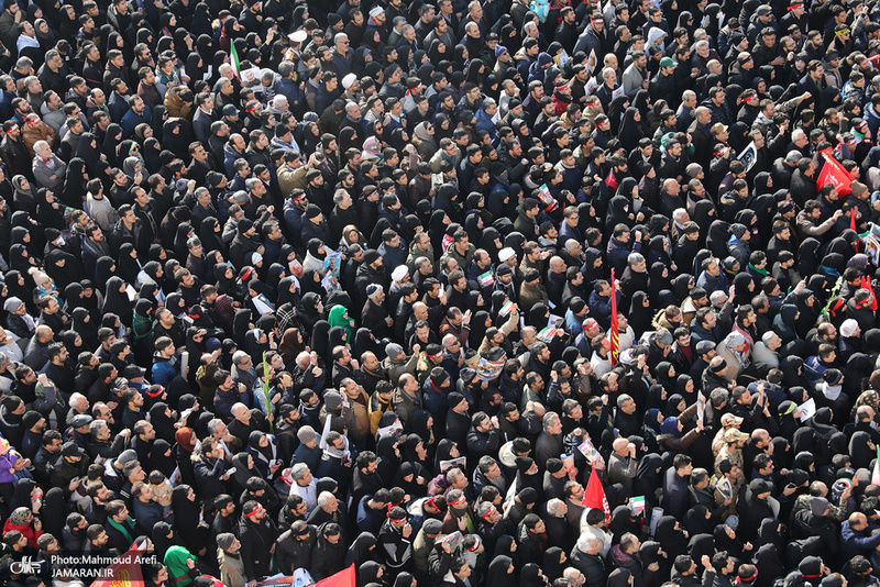 حضور میلیون ها تهرانی در تشییع پیکر مطهر سردار قاسم سلیمانی - 2