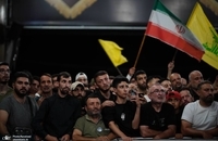 حضور علی لاریجانی بر مزار شهید سید حسن نصرالله (7)