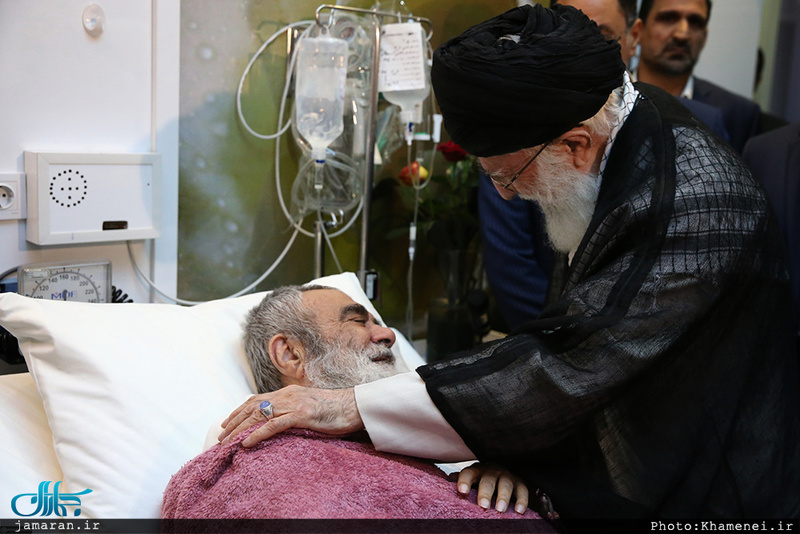 عیادت رهبر معظم انقلاب از آیت‌الله العظمی مظاهری