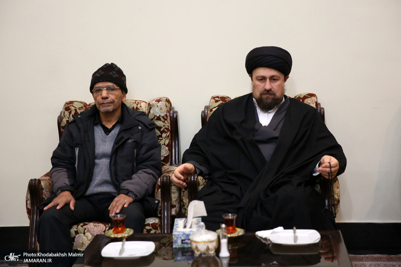 وداع با پیکر مطهر دو شهید مقاومت در حرم مطهر امام خمینی (س)