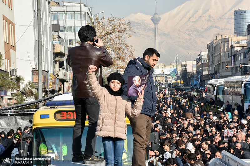 حضور میلیون ها تهرانی در تشییع پیکر مطهر سردار قاسم سلیمانی - 7