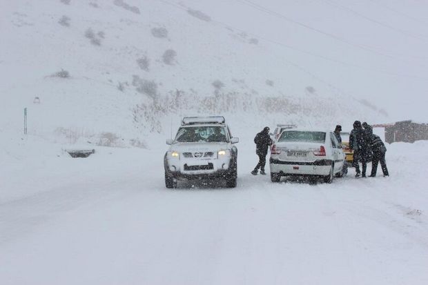 جاده‌های کوهستانی استان اردبیل برفی است