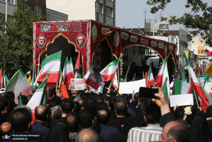 مراسم تشییع شهدای جنگ تحمیلی رژیم صهیونیستی در تهران-2