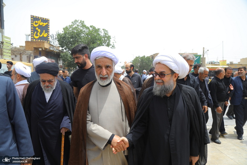 مراسم تشییع و خاکسپاری آیت الله حسن صانعی (ره) در قم