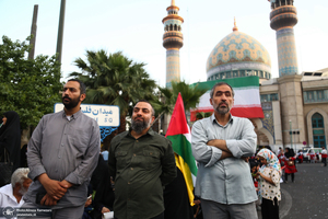 مراسم استقبال و تکریم خانواده های شهیدان غزه