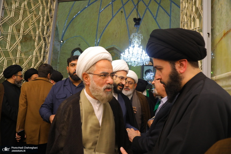 مراسم ترحیم و بزرگداشت آیت الله سید محمدعلی شیرازی در مسجد اعظم قم