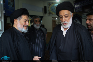 مراسم ختم مادر حجت الاسلام و المسلمین محتشمی پور در مسجد خاتم انبیاء (ص)