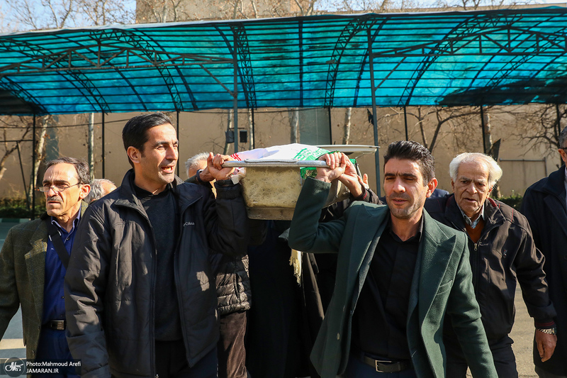 مراسم تشییع پیکر رضا رئیس طوسی استاد دانشکده حقوق و علوم سیاسی دانشگاه تهران