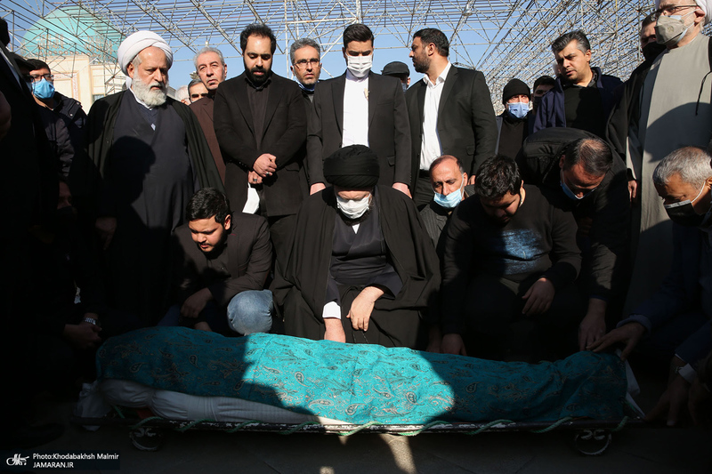 مراسم تشییع و خاکسپاری سید احمد میریان در حرم مطهر امام خمینی