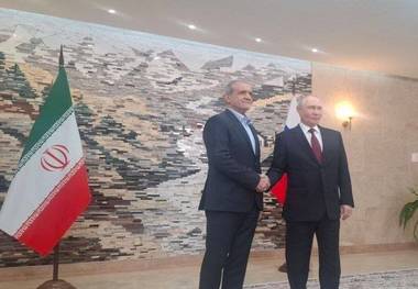 دیدار پزشکیان ‌و پوتین در حاشیه اجلاس سازمان همکاری شانگهای + عکس