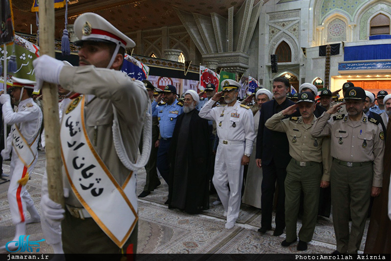 تجدید میثاق مسئولان سازمان عقیدتی سیاسی ارتش با آرمان‌های حضرت امام(س)