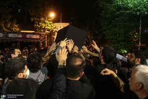 وداع با پیکر استاد فاطمی نیا (ره) در دانشگاه امام صادق (ع)