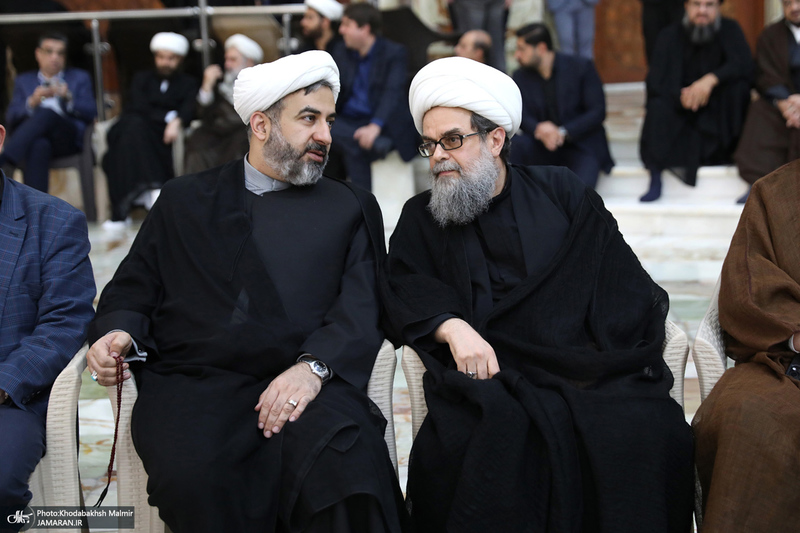 مراسم تشییع و تدفین همسر آیت الله موسوی بجنوردی (ره) در حرم امام خمینی (س)-2