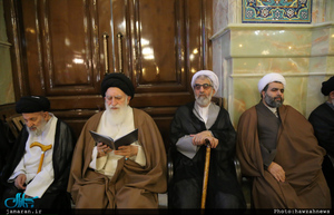 مراسم تشییع و تدفین آیت الله نصرالله شاه آبادی(ره) در قم 