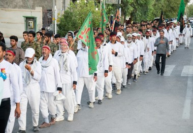 کاروان پیاده مشهد به کربلا وارد طبس شد