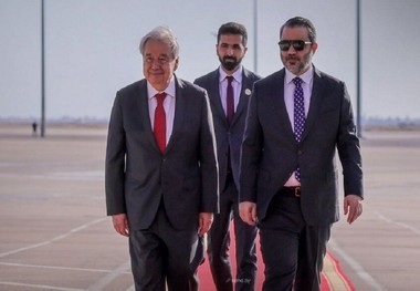 نخستین سفر یک دبیر کل سازمان ملل به سوریه پس از 17 سال؛گوترش وارد دمشق شد