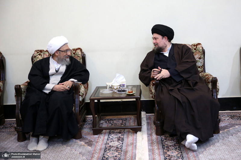 تجدید میثاق رئیس و جمعی از اعضای مجمع تشخیص مصلحت نظام با آرمان‌های امام خمینی (س)-2