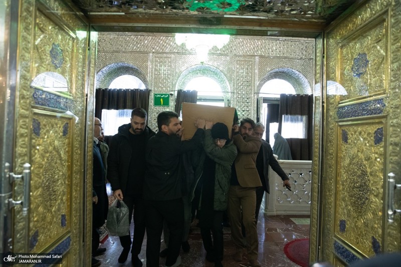 مراسم تشییع و خاکسپاری پیکر اشرف بروجردی