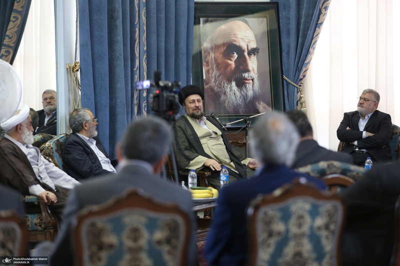 دیدار استاندار تهران و مدیران استان با سید حسن خمینی