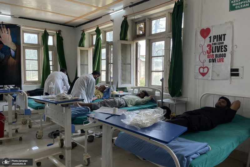 نذر خون به مناسبت تاسوعای حسینی در کشمیر هند