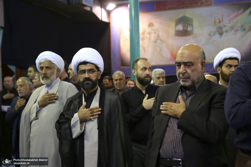 مراسم چهلمین روز در گذشت  آیت الله صانعی در حسینیه جماران  2