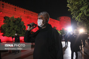 عزاداری شب چهارم محرم در مجاورت ارگ کریمخانی