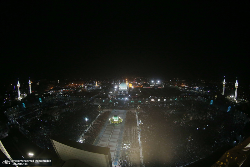 آئین خطبه خوانی شب شهادت امام رضا (ع) در حرم مطهر رضوی