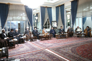 دیدار مجمع روحانیون مبارز و مجمع محققین حوزه علمیه قم با سید حسن خمینی