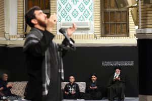 آخرین شب مراسم عزاداری شهادت حضرت فاطمه‌زهرا (س) در حسینیه امام خمینی