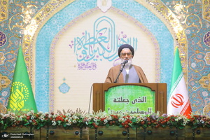 نماز عید سعید فطر در حرم مطهر حضرت معضومه (س)