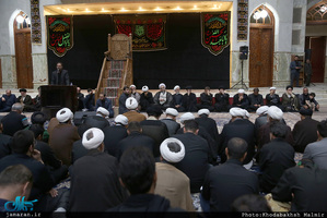 مراسم عزاداری شب تاسوعای حسینی در حرم مطهر امام خمینی (س)