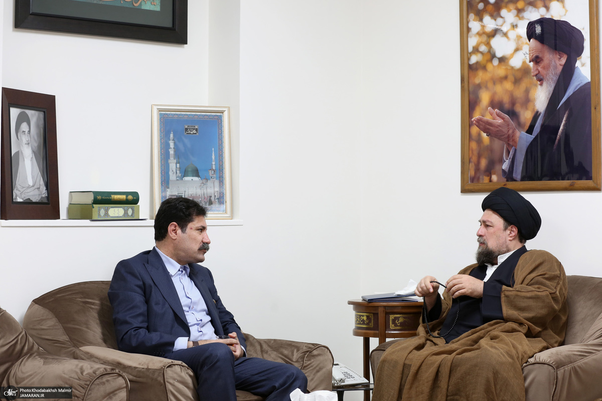 دیدار حسین‌زاده معاون رئیس‌جمهور با سید حسن خمینی