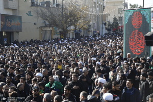دسته عزاداری روز شهادت حضرت زهرا (س) با حضور آیت الله العظمی وحید خراسانی