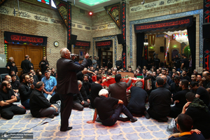 مراسم تشییع پیکر پیر غلام اهل بیت (س) حاج حسین عرب