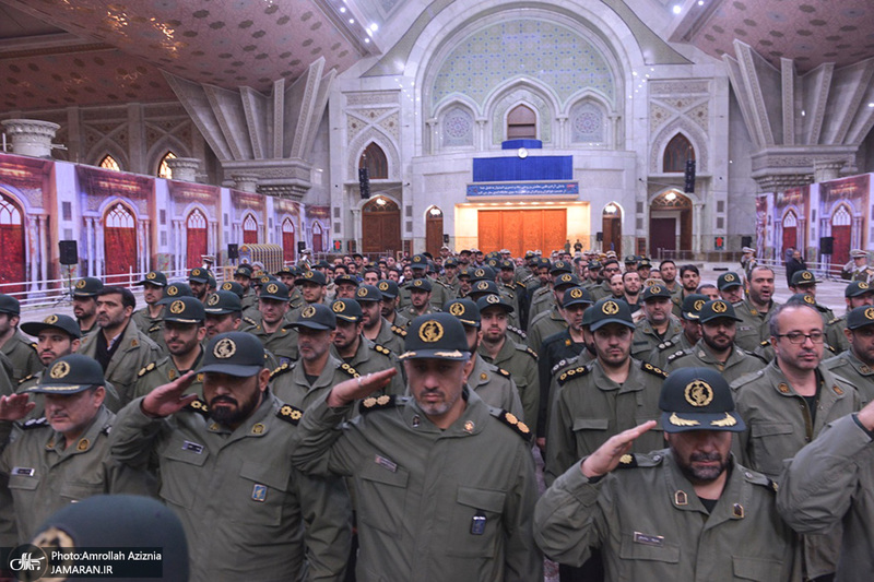 تجدید میثاق فرماندهان و کارکنان حفاظت هواپیمایی سپاه پاسداران با آرمان های حضرت امام(س) 