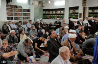 مراسم عزاداری شهادت امام محمد باقر (ع) در دفتر آیت الله العظمی صانعی (ره) برگزار شد