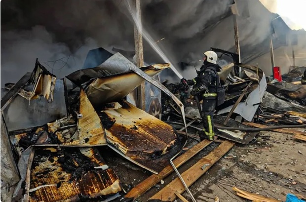 حمله هوایی گسترده روسیه به اوکراین