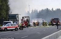 آتش سوزی اتوبوس گردشگران آلمان